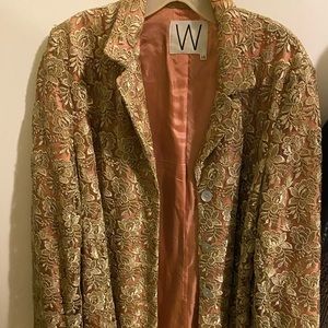 Elegant long evening jacket